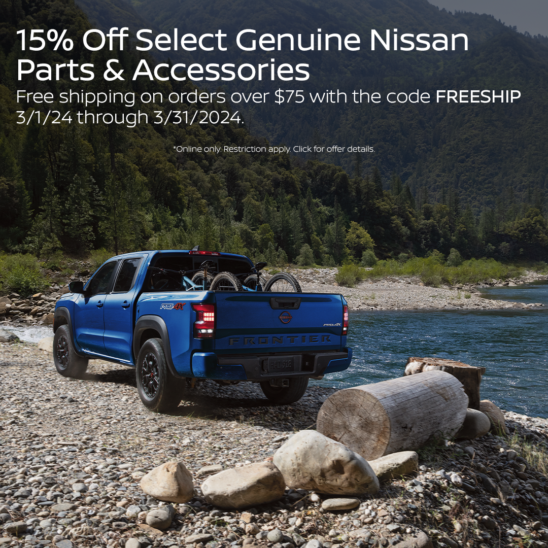 15% Off Nissan Parts & Accessories